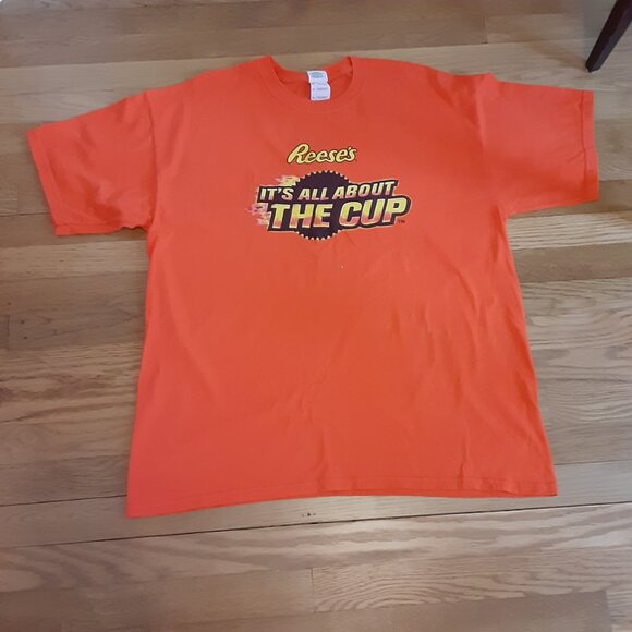 2006 REESE'S HERSHEY BEARS IT'S ALL ABOUT THE CUP ORANGE T-SHIRT XL - Picture 1 of 6
